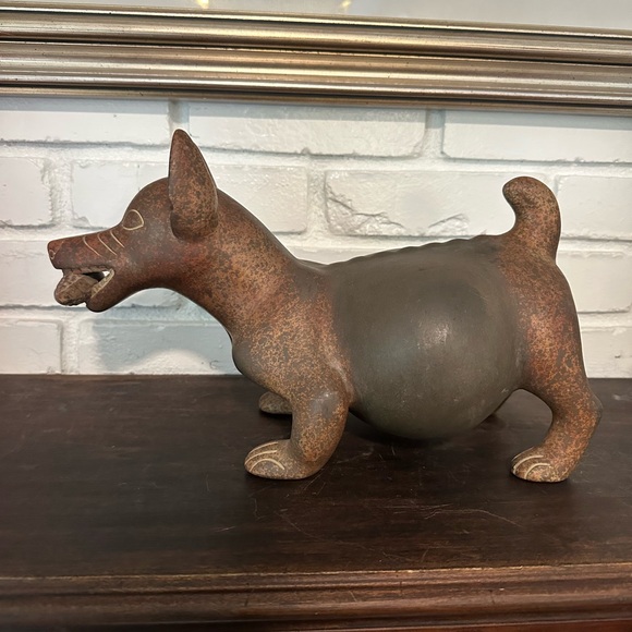 Pottery dog w corn so cute !!!! - Picture 5 of 9